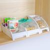 Estante Portaplatos Importado de Japón Organizador de Vajilla Caja de Almacenamiento de Platos Estante para Platos de una Sola Capa para Gabinete de Cocina Pequeño Estante para Platos Integrado