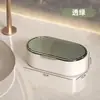 Caja de Jabón de Encimera de Lujo Ligero con Tapa Creativa y Drenaje, Portátil para Almacenamiento en Baño del Hogar