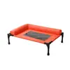 Cama de acampamento para pet com travesseiro de apoio para o pescoço, elevada do chão, à prova de umidade, adequada para cães pequenos e médios, cama de malha respirável para todas as estações