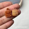 Hebilla de Dragón Tallada en Hueso de Camello Estilo Tíbet A Dang Jaula Dios Amarillo de la Riqueza Buda Sin Forma DIY Wen Play Accesorios de Joyería Cuentas de Buda Pulsera