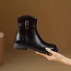Botas de tornozelo femininas, nova coleção outono 2026, salto grosso, salto médio, botas da moda, qualidade de exportação, disponíveis em tamanhos grandes 40-43, botas estilo western