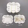 Estilo Coreano Blanco Sencillo Pasador Tarjeta de Papel Empaque DIY Accesorios para el Cabello Accesorios Cartón para Pasadores Cuerda para el Cabello Tarjeta para Pendientes