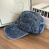 Gorra de Béisbol de Marca de Moda con Letras 2025 para Hombres, Gorra Versátil de Mezclilla con Pico para Primavera y Verano para Mujeres, Sombrero de Sol de Ala Ancha que Hace que la Cara Parezca Más Pequeña