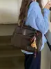 Bolso de Hombro de Gran Capacidad Estilo Coreano para Mujer Otoño 2025 Nuevo Bolso Retro de Axila Bolso Tote Versátil de Gran Capacidad