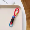 Cordão para celular cor dopamina chaveiro de câmera pulseira anti-perda corda bolsa de copo cordão curto trançado