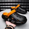 Zuecos de Punta Cerrada para Hombres y Mujeres, Nuevo Estilo de Verano, Sandalias de Playa Antideslizantes de Suela Gruesa, Zapatos de Conducir de Suela Gruesa con Tacto Suave, Zuecos para Parejas