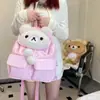 Nueva Mochila de Dibujos Animados Linda Rilakkuma para el Trabajo Mochila Escolar para Estudiante de Secundaria Gran Capacidad Ligera Mochila con Corazón Femenino