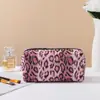 Bolsa de Maquiagem Nova em Couro PU Retrô, Bolsa Simples tipo Saco para Cosméticos, Bolsa Saco de Grande Capacidade para Produtos de Skincare e Higiene Pessoal, Multifuncional
