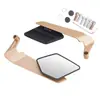 Espelho retrovisor de motocicleta transfronteiriço, refletor em forma de asa modificado para moto de rua e moto esportiva, espelho de ré com padrão artístico em liga de alumínio