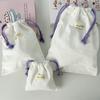 Calça Casual de Cor Pura com Cordão e Bolso com Aba para Mulheres, Bolsa Organizadora Portátil para Itens Diversos, Bolsa de Armazenamento de Grande Capacidade para Casa e Viagem