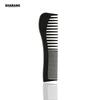 Peine Oficial de Plástico Negro para Salones de Belleza, Peine de Doble Cara, Peine para el Cuidado del Cabello Anti-Tirón, Adecuado para el Hogar y Viajes