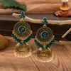 Brincos Indianos de Luxo Leve com Strass, Pérolas, Sino e Franja, Estilo Longo, Novo Design de Nicho, Brincos Boêmios para Mulheres