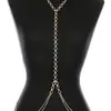Cadena Corporal de Metal Sexy Moderna WMS Accesorios Transfronterizos Europeos y Americanos Disponible en Dorado y Plateado