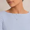 Collar con colgante de media luna de diamantes completos de corazón de melocotón de moda de joyería transfronteriza europea y americana, collar de amor de personalidad de moda con temperamento femenino