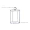 [Loja de fábrica] Caixa de armazenamento de cotonetes de algodão acrílico empilhável portátil transparente recipiente doméstico para cosméticos Quadrado