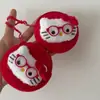 Linda Cartera para Monedas de Sanrio Gato Kt Bolsa de Cosméticos de Peluche de Dibujos Animados Portatarjetas Colgante Mochila Escolar para Estudiantes Llavero para Mejor Amiga