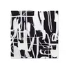 Pintura al Óleo Abstracta Minimalista en Blanco y Negro Texturizada Estilo Wabi-Sabi Moderno Pintura Decorativa Cuadrada para Sala de Estar Arte de Pared para Casa de Huéspedes Suministro al por Mayor