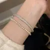 Pulseira Tecida de Espiga de Trigo Escovada Francesa ~ Vintage Italiana Feminina Design de Nicho Exquisite Moda Alto Padrão