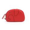 Atacado primeira camada de couro bonito criativo mini elefante saco ins longo senhoras bolsa de mão carteira do telefone móvel couro genuíno