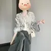 Conjunto de Roupa Estilo Chinês Rico Herdeira Vibe 2026 para Mulheres Chegada Nova da Primavera Estilo Nacional Conjunto Cool e Ousado Cor Sólida