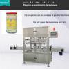 Envasadora automática de maionese, molho para salada, linha de produção de enchimento de manteiga de amendoim, linha de enchimento de pistão de pasta