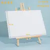 Mini Cavalete de Mesa Conjunto de Moldura para Pintura a Óleo Materiais de Arte Tela Mini Espessa com Suporte de Exibição Acrílico Aquarela