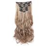 Set de 8 piezas de cabello con tarjeta europea y americana para comercio exterior, 17 tarjetas, pieza de peluca de cabello rizado grande, traje de fibra química para mujer, extensión de peluca de cabello largo lacio