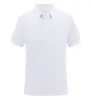 220g Nueva Camisa Polo de Algodón Puro Manga Corta con Cuello de Solapa Estilo Verano Ropa de Trabajo Transfronteriza para Hombres y Mujeres con Logo Impreso Camisas Publicitarias