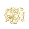 Colgante de estrella de aleación diy accesorios de joyería vintage de aleación colgante de estrella de cinco puntas 14 * 11MM L