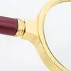 Lupa Portátil Mini Marco Dorado de 36 mm Mango de Madera Maciza de Secuoya Artificial Mango de Madera Maciza de Secuoya Artificial Fabricada Profesionalente por el Fabricante
