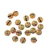 Cuentas de Bola Hueca de Flor Incrustadas con Diamantes de Colores, Pulsera y Collar DIY Hechos a Mano, Cuentas Sueltas de Colores, Accesorios de Joyería al por Mayor
