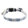 Collar para Mascota Campana Lazo Tela Británica Pier Cuello Gato con Cabeza de Gato Hebilla de Seguridad Collar Gato Perro