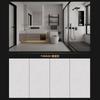 Processamento Personalizado Todo-Cerâmico Mid-Board Azulejos de Mármore por Toda Parte 400X800 Sala de Estar Corredor Cozinha Banheiro Azulejos de Parede