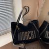 Bolsa Grande de Outono e Inverno Vintage Moda Feminina Nova Moda Bolsa de Ombro para o Dia a Dia Bolsa Tote de Camurça Fosca