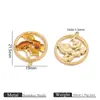 Acero Inoxidable 304 Hoja de Ginkgo Colgante Accesorios Versátiles Accesorios DIY Joyería Hecha a Mano Accesorios para Collares Vacío 18K Eléctrico