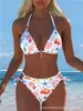 Bikini Sexy de Dos Piezas Transfronterizo Europeo y Americano Nuevo de Verano 2027 Traje de Baño de Moda para Mujer Ropa de Baño para Vacaciones en la Playa Mujer