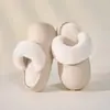 Zapatos de Algodón de Dibujos Animados My Melody Otoño/Invierno 2025 Nuevo Estilo Forro de Felpa Caliente Tacón Desmontable Impermeables Antideslizantes Zapatos de Algodón para Mujer