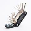 Herramientas de Reparación de Bicicletas, Juego de Destornilladores Hexagonales, Llave para Bomba de Aire, Herramienta Multifuncional para Reparación de Neumáticos, Accesorios para Bicicleta de Montaña