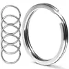 Argola Dupla de Aço Inoxidável para Chaveiro Porta-Chaveiro para Carro Clipe de Argola Suporte Uso Doméstico