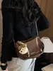 Bolsa de Mão Feminina Couro Macio Retrô de Nicho 2025 Nova Versátil Ombro Único Transversal Corrente Bolsa Fashionável Sensação de Alto Padrão Bolsa Almofada