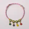 Pulseira de Corda Multicor, Joia de Corda de Mão Zongzi Trançada Atacado, Artesanal Puro, Estilo Nacional, Tendência Nacional, Corda Vermelha Trançada à Mão