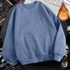 Sudadera sin cuello para hombre, forrada de polar, para Otoño e Invierno 2020, corte holgado, marca deportiva de moda, de manga larga, versátil como prenda exterior, estilo holgado