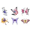 Festival de Música Mariposa Sakura Pegatinas de Tatuaje Coloridas Impermeables de Larga Duración Pecho Clavícula Rendimiento de Tatuaje de Alta Gama Ins