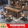 Nova combinação de mesa de chá e cadeira de estilo chinês, madeira maciça, escritório, kung fu, mesa de centro, terno doméstico, varanda integrada, pequena mesa de chá
