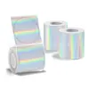 Novo Papel Térmico Laser de Ponto Holográfico Redondo Compatível com Phomemo M110 Papel de Etiqueta Térmica Prata 50mm