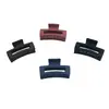 Pinza de Garra Mate de 6.5 cm Cuadrada Rectangular Pinza Sencilla Elegante Pasador para Recogido Grande Pinza de Tiburón Accesorio