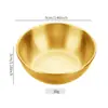 Suministro directo transfronterizo plato para salsa dorada de snacks plato creativo de acero inoxidable para condimentos plato para mojar plato para salsas tazón para mojar sushi