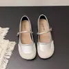 Zapatos Mary Jane rojos poco profundos de estilo francés para aumentar la altura para mujer, nuevo modelo de verano 2026, adecuados para combinar con faldas, zapatos de noche, zapatos de abuela