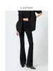 Jeans Negros de Tiro Alto Micro-Campana para Mujer, Super Adelgazantes, Ajustados, Levanta Glúteos, Nuevos Pantalones Casuales Otoño/Invierno