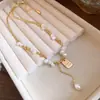 Collar Colgante de Perlas de Agua Dulce y Plata Rota, Cadena para Clavícula Única y Versátil, Joyería de Gama Alta de Nicho al por Mayor